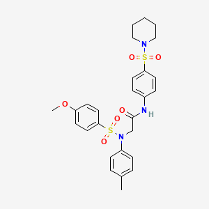 N~2~-[(4-methoxyphenyl)sulfonyl]-N~2~-(4-methylphenyl)-N-[4-(piperidin-1-ylsulfonyl)phenyl]glycinamide