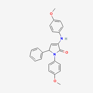 1-(4-methoxyphenyl)-3-[(4-methoxyphenyl)amino]-5-phenyl-2,5-dihydro-1H-pyrrol-2-one