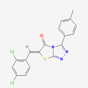 (6Z)-6-(2,4-dichlorobenzylidene)-3-(4-methylphenyl)[1,3]thiazolo[2,3-c][1,2,4]triazol-5(6H)-one