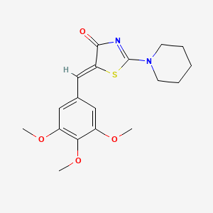 (5Z)-2-piperidin-1-yl-5-(3,4,5-trimethoxybenzylidene)-1,3-thiazol-4(5H)-one