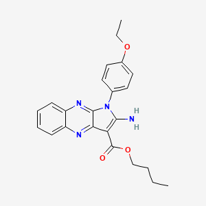 butyl 2-amino-1-(4-ethoxyphenyl)-1H-pyrrolo[2,3-b]quinoxaline-3-carboxylate