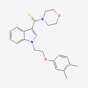 {1-[2-(3,4-dimethylphenoxy)ethyl]-1H-indol-3-yl}(morpholin-4-yl)methanethione