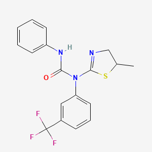 1-(5-Methyl-4,5-dihydro-1,3-thiazol-2-yl)-3-phenyl-1-[3-(trifluoromethyl)phenyl]urea