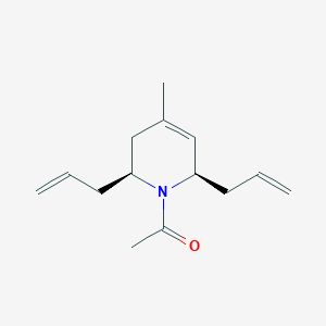 1-[(2S,6R)-4-methyl-2,6-di(prop-2-en-1-yl)-3,6-dihydropyridin-1(2H)-yl]ethanone