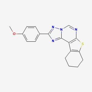 2-(4-Methoxyphenyl)-8,9,10,11-tetrahydro[1]benzothieno[3,2-e][1,2,4]triazolo[1,5-c]pyrimidine