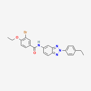 3-bromo-4-ethoxy-N-[2-(4-ethylphenyl)-2H-benzotriazol-5-yl]benzamide