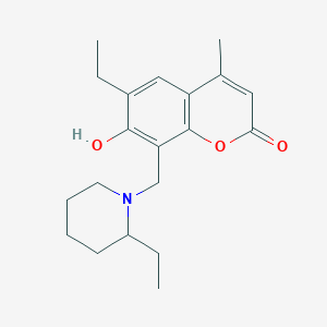 6-Ethyl-8-[(2-ethyl-1-piperidinyl)methyl]-7-hydroxy-4-methyl-2H-chromen-2-one