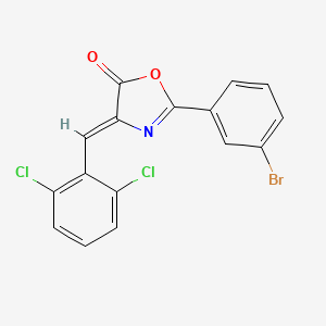 (4Z)-2-(3-bromophenyl)-4-(2,6-dichlorobenzylidene)-1,3-oxazol-5(4H)-one