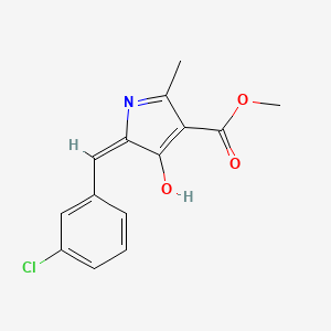 methyl (5E)-5-(3-chlorobenzylidene)-2-methyl-4-oxo-4,5-dihydro-1H-pyrrole-3-carboxylate