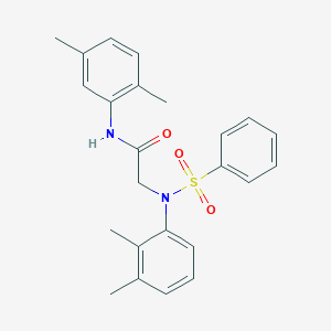 N-(2,5-Dimethylphenyl)-2-[N-(2,3-dimethylphenyl)benzenesulfonamido]acetamide