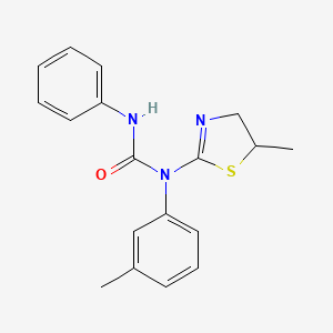 1-(5-Methyl-4,5-dihydro-1,3-thiazol-2-yl)-1-(3-methylphenyl)-3-phenylurea