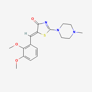 (5Z)-5-(2,3-dimethoxybenzylidene)-2-(4-methylpiperazin-1-yl)-1,3-thiazol-4(5H)-one