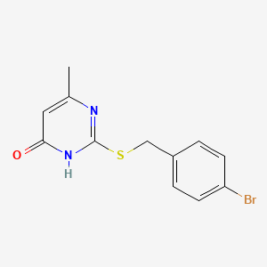 2-(4-Bromo-benzylsulfanyl)-6-methyl-3H-pyrimidin-4-one