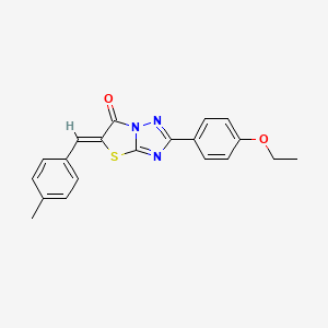 (5Z)-2-(4-ethoxyphenyl)-5-(4-methylbenzylidene)[1,3]thiazolo[3,2-b][1,2,4]triazol-6(5H)-one