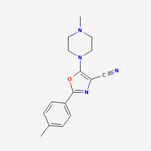 2-(4-Methylphenyl)-5-(4-methylpiperazin-1-yl)-1,3-oxazole-4-carbonitrile