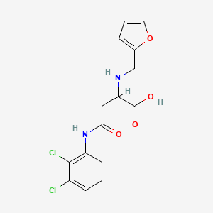 molecular formula C15H14Cl2N2O4 B11619120 N-(2,3-dichlorophenyl)-N~2~-(furan-2-ylmethyl)asparagine 