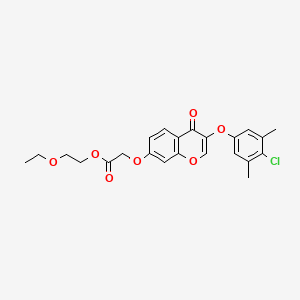 2-ethoxyethyl {[3-(4-chloro-3,5-dimethylphenoxy)-4-oxo-4H-chromen-7-yl]oxy}acetate