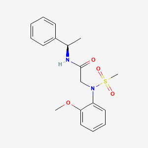 2-[N-(2-Methoxyphenyl)methanesulfonamido]-N-(1-phenylethyl)acetamide