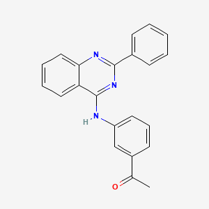 1-[3-(2-Phenyl-quinazolin-4-ylamino)-phenyl]-ethanone