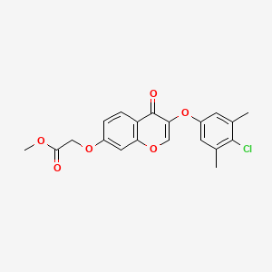 methyl {[3-(4-chloro-3,5-dimethylphenoxy)-4-oxo-4H-chromen-7-yl]oxy}acetate