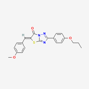 (5Z)-5-(4-methoxybenzylidene)-2-(4-propoxyphenyl)[1,3]thiazolo[3,2-b][1,2,4]triazol-6(5H)-one