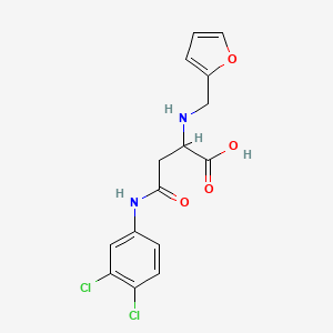 N-(3,4-dichlorophenyl)-N~2~-(furan-2-ylmethyl)asparagine