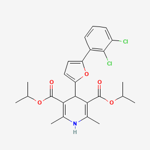 Dipropan-2-yl 4-[5-(2,3-dichlorophenyl)furan-2-yl]-2,6-dimethyl-1,4-dihydropyridine-3,5-dicarboxylate