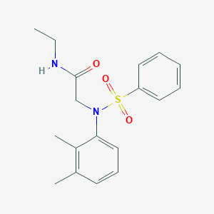 2-[N-(2,3-Dimethylphenyl)benzenesulfonamido]-N-ethylacetamide