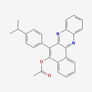 6-[4-(Propan-2-yl)phenyl]benzo[a]phenazin-5-yl acetate