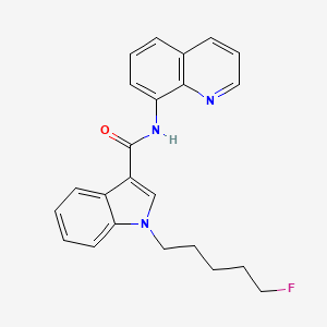 molecular formula C23H22FN3O B1162129 1-(5-fluoropentyl)-N-(quinolin-8-yl)-1H-indole-3-carboxamide 