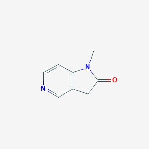 molecular formula C8H8N2O B116217 1-methyl-1H-pyrrolo[3,2-c]pyridin-2(3H)-one CAS No. 156267-14-0