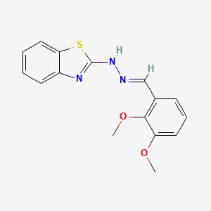 2-[(2E)-2-(2,3-dimethoxybenzylidene)hydrazinyl]-1,3-benzothiazole