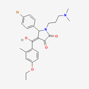 5-(4-bromophenyl)-1-[3-(dimethylamino)propyl]-4-[(4-ethoxy-2-methylphenyl)carbonyl]-3-hydroxy-1,5-dihydro-2H-pyrrol-2-one