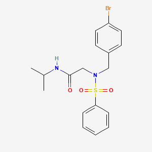 N~2~-(4-bromobenzyl)-N~2~-(phenylsulfonyl)-N-propan-2-ylglycinamide