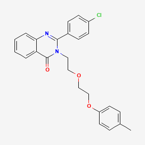 2-(4-chlorophenyl)-3-{2-[2-(4-methylphenoxy)ethoxy]ethyl}quinazolin-4(3H)-one