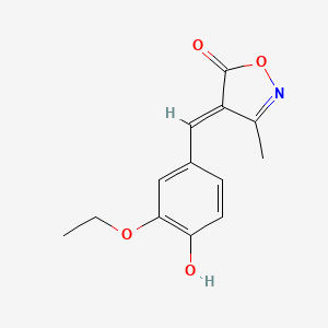 4-(3-Ethoxy-4-hydroxy-benzylidene)-3-methyl-4H-isoxazol-5-one