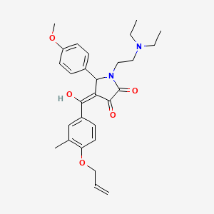 4-[4-(allyloxy)-3-methylbenzoyl]-1-[2-(diethylamino)ethyl]-3-hydroxy-5-(4-methoxyphenyl)-1,5-dihydro-2H-pyrrol-2-one