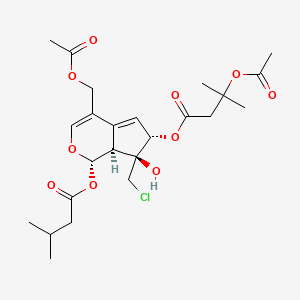 molecular formula C24H33ClO10 B1162197 Valeriandoid B CAS No. 1380399-57-4