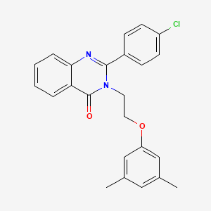 2-(4-chlorophenyl)-3-[2-(3,5-dimethylphenoxy)ethyl]quinazolin-4(3H)-one