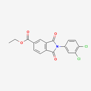 ethyl 2-(3,4-dichlorophenyl)-1,3-dioxo-2,3-dihydro-1H-isoindole-5-carboxylate