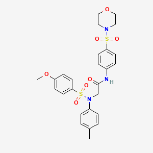 2-[N-(4-Methylphenyl)4-methoxybenzenesulfonamido]-N-[4-(morpholine-4-sulfonyl)phenyl]acetamide