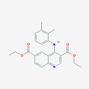 Diethyl 4-[(2,3-dimethylphenyl)amino]quinoline-3,6-dicarboxylate