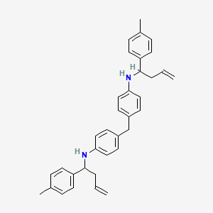 molecular formula C35H38N2 B11622258 4,4'-methanediylbis{N-[1-(4-methylphenyl)but-3-en-1-yl]aniline} 