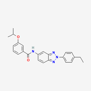 N-[2-(4-ethylphenyl)-2H-benzotriazol-5-yl]-3-(propan-2-yloxy)benzamide