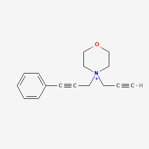 molecular formula C16H18NO+ B11622320 4-(3-Phenylprop-2-yn-1-yl)-4-(prop-2-yn-1-yl)morpholin-4-ium 