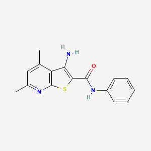 3-amino-4,6-dimethyl-N-phenylthieno[2,3-b]pyridine-2-carboxamide