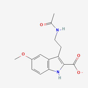 3-(2-acetamidoethyl)-5-methoxy-1H-indole-2-carboxylate