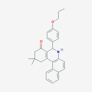 2,2-dimethyl-5-(4-propoxyphenyl)-2,3,5,6-tetrahydrobenzo[a]phenanthridin-4(1H)-one