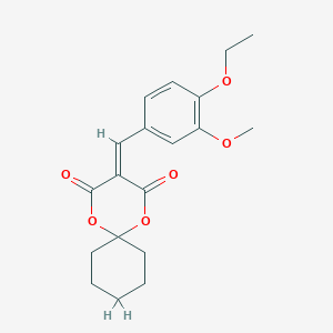 3-(4-Ethoxy-3-methoxybenzylidene)-1,5-dioxaspiro[5.5]undecane-2,4-dione