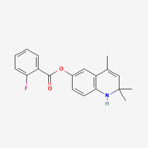 (2,2,4-trimethyl-1H-quinolin-6-yl) 2-fluorobenzoate